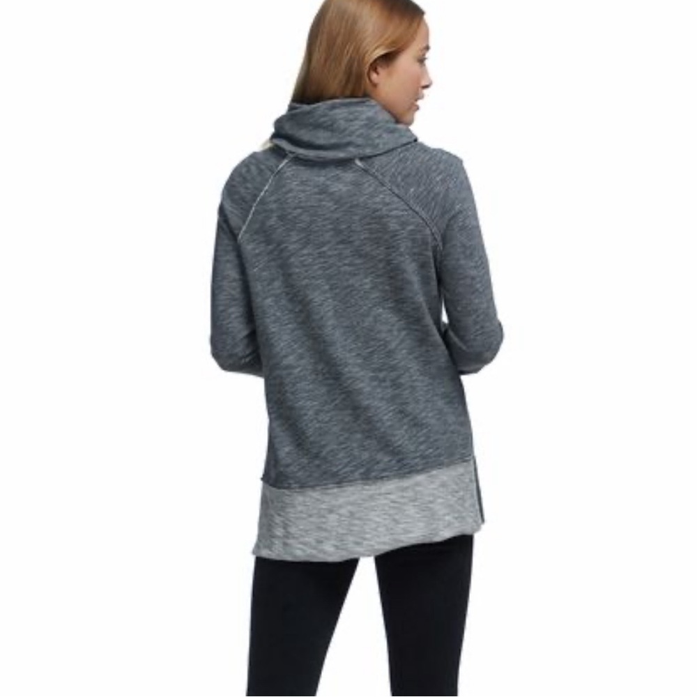 Fp Beach Free People Cocoon Cowl Neck Gray Oversized Sweatshirt Sz Xsmall Comfy